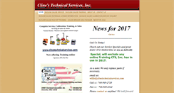 Desktop Screenshot of clinetechnicalservices.com